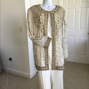 Beautiful slightly worn sequence jacket